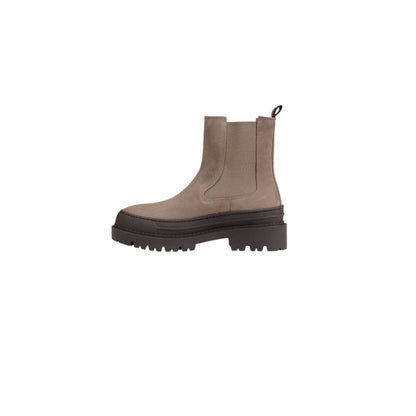 Bottes en cuir suédé gris Tommy Hilfiger