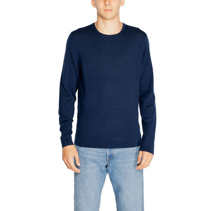 Calvin Klein Blue Recycled Wool Sportswear by Calvin Klein