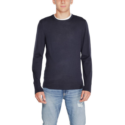 Calvin Klein Blue Recycled Wool Sportswear by Calvin Klein