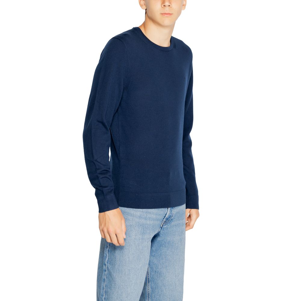 Calvin Klein Blue Recycled Wool Sportswear by Calvin Klein