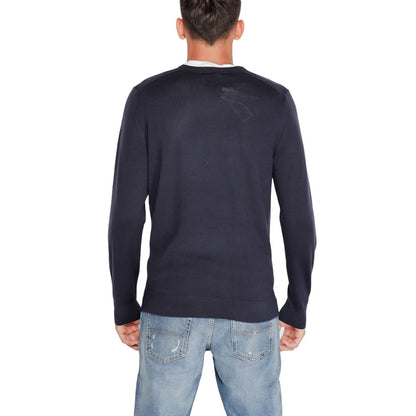 Calvin Klein Blue Recycled Wool Sportswear by Calvin Klein