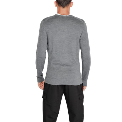 Calvin Klein Gray Recycled Wool Sportswear by Calvin Klein