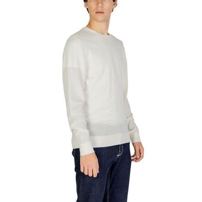 Calvin Klein Cream Recycled Wool Sportswear by Calvin Klein