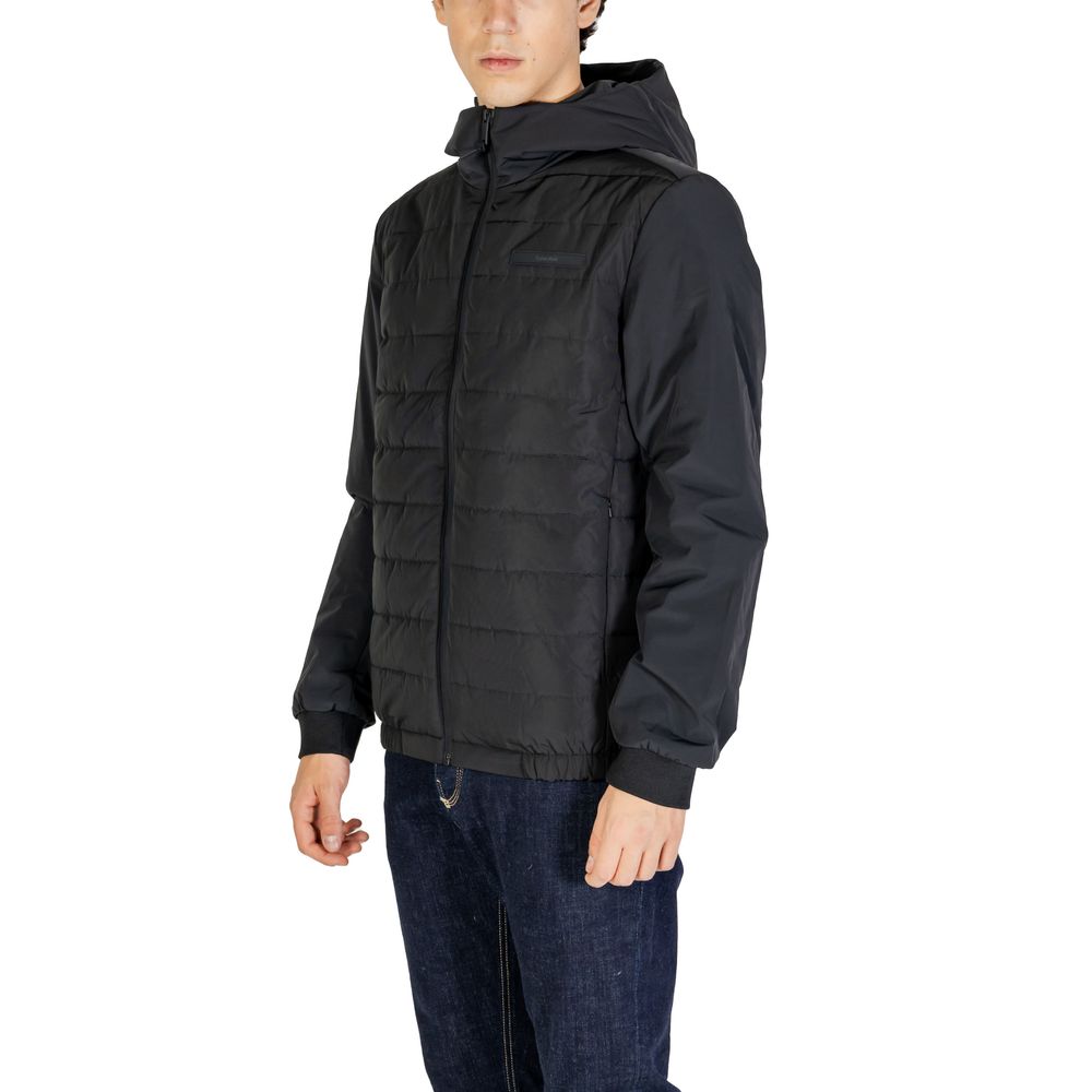 Calvin Klein Black Recycled Polyester Jackets & Coat by Calvin Klein