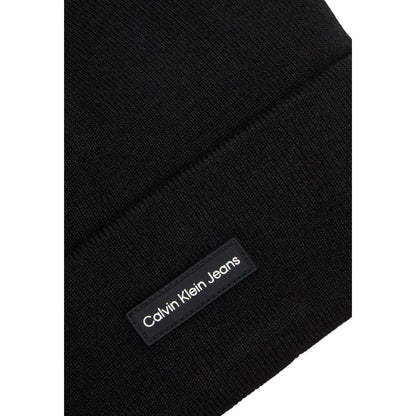 Casquette de baseball noire en polyester recyclé Calvin Klein Jeans