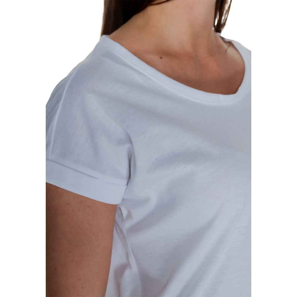Vila Clothes White Cotton T-Shirt