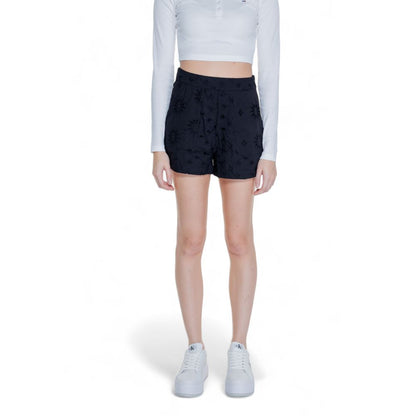 Short en coton noir uniquement