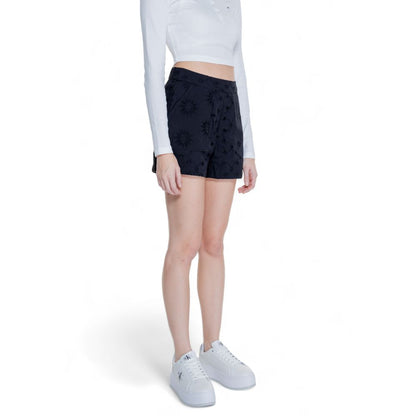 Short en coton noir uniquement