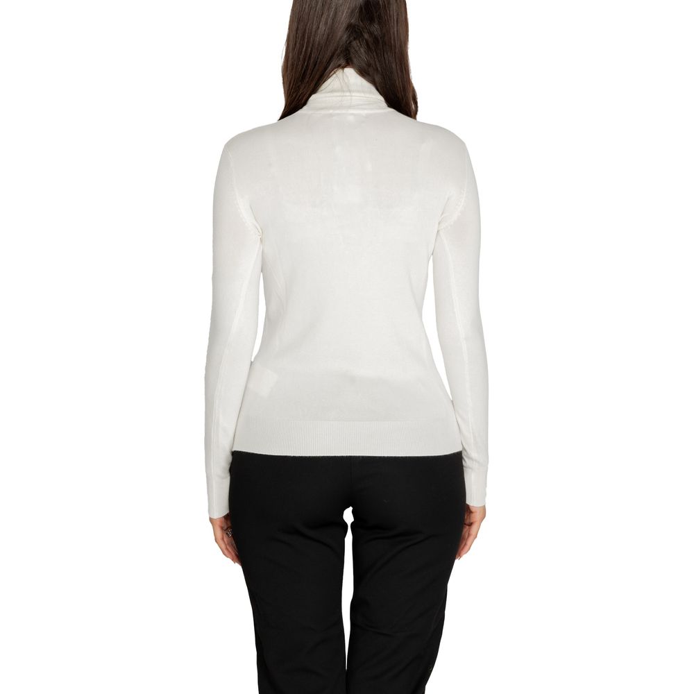 Guess White Viscose Turtleneck by Guess
