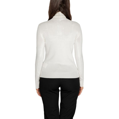 Guess White Viscose Turtleneck by Guess