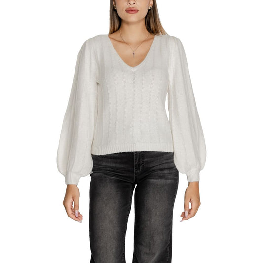 Guess White Polyester Sweater by Guess