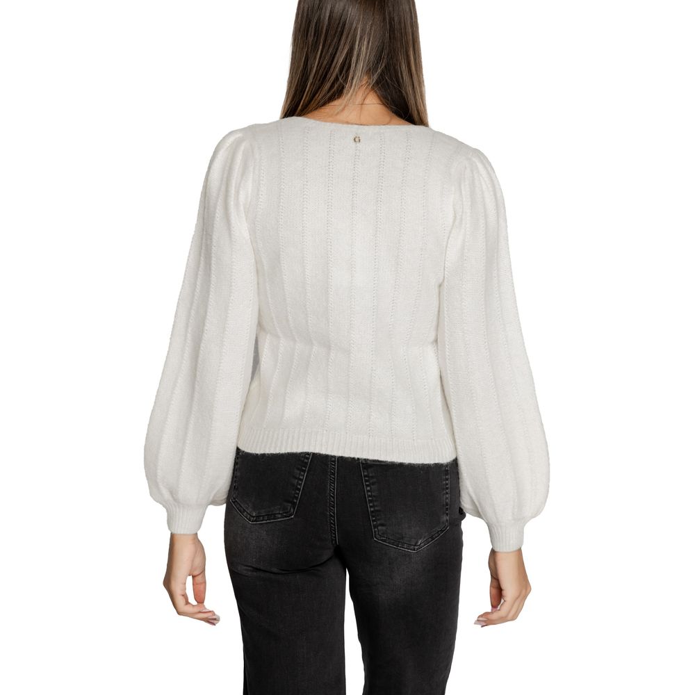 Guess White Polyester Sweater by Guess