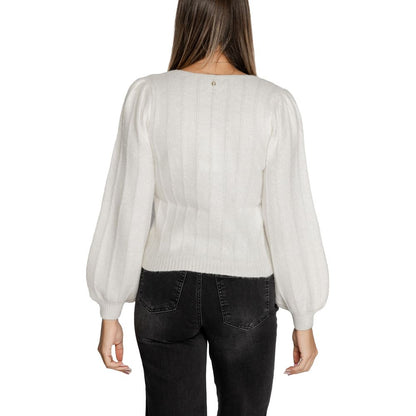 Guess White Polyester Sweater by Guess