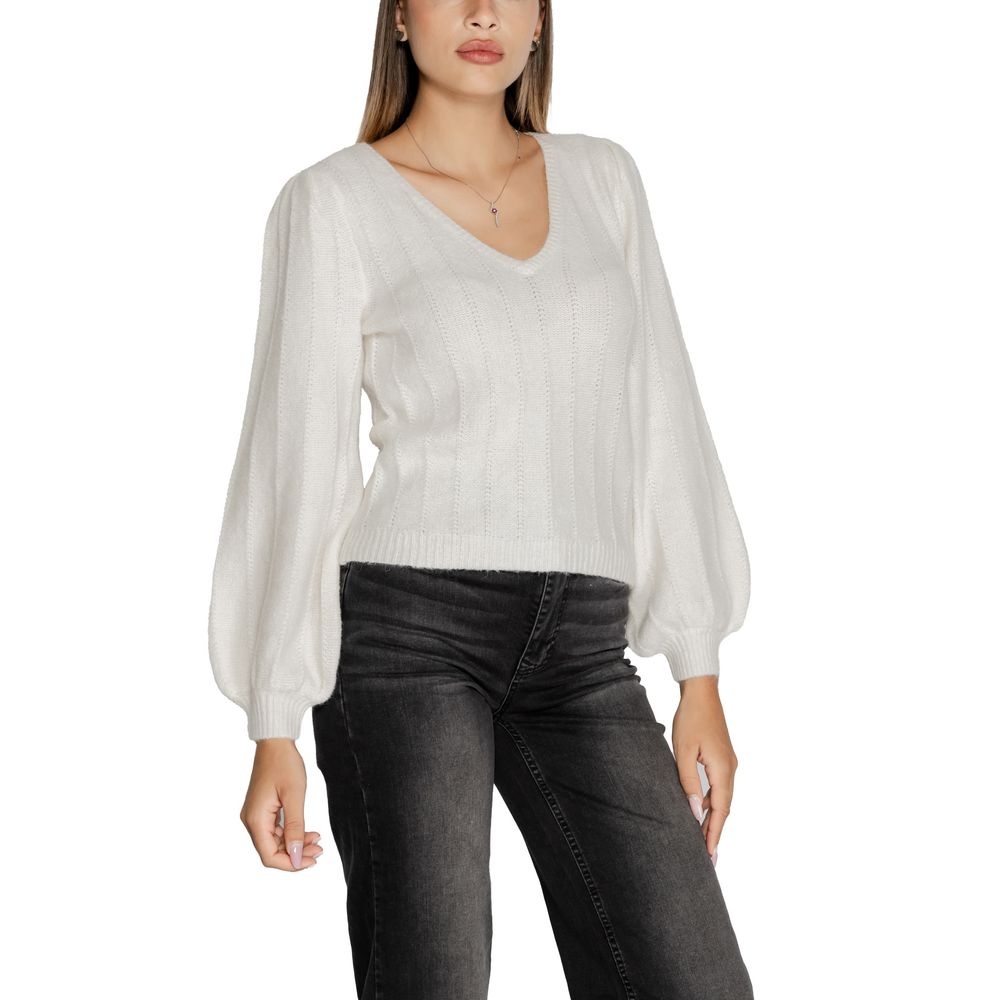 Guess White Polyester Sweater by Guess