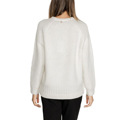 Guess White Polyester Sweater by Guess