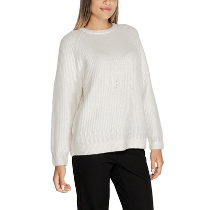 Guess White Polyester Sweater by Guess