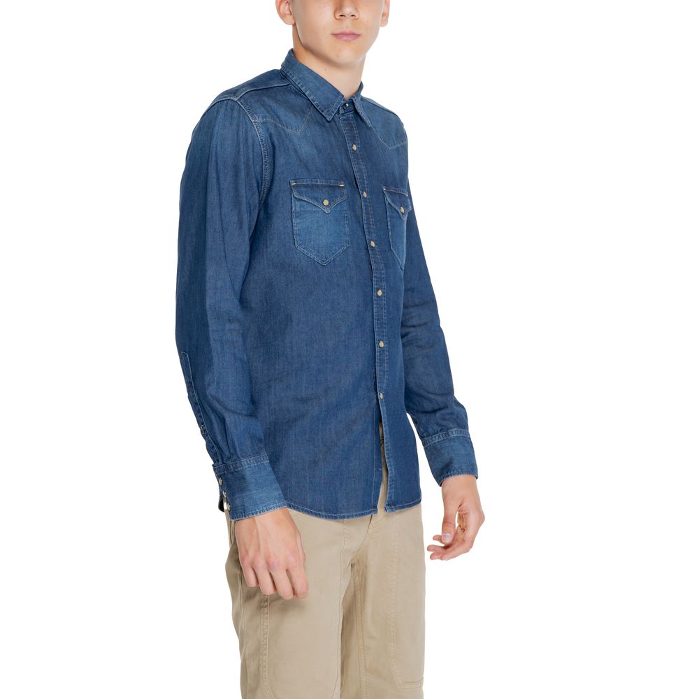 Replay Blue Cotton Shirt by Replay