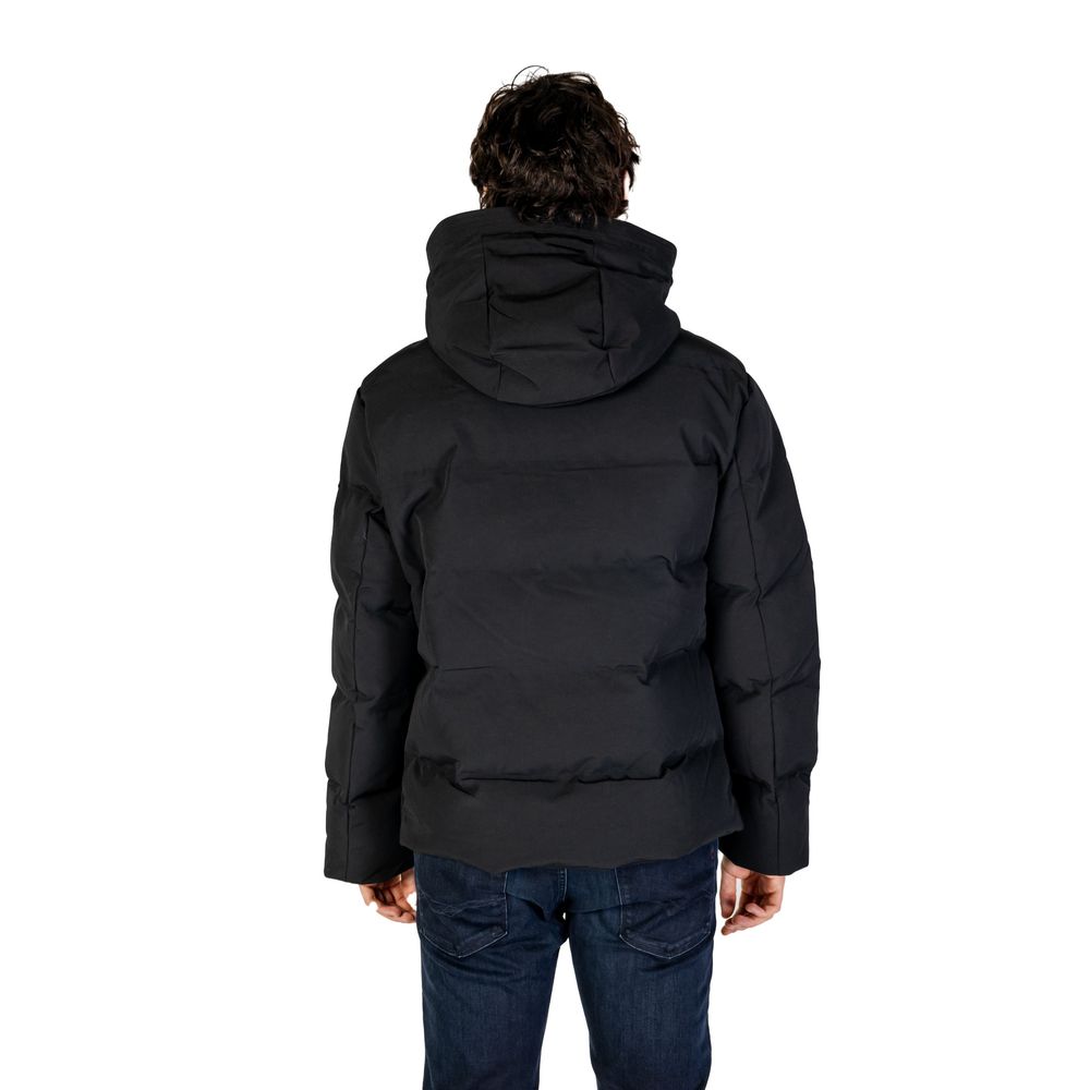 Replay Black Polyamide Jackets & Coat by Replay