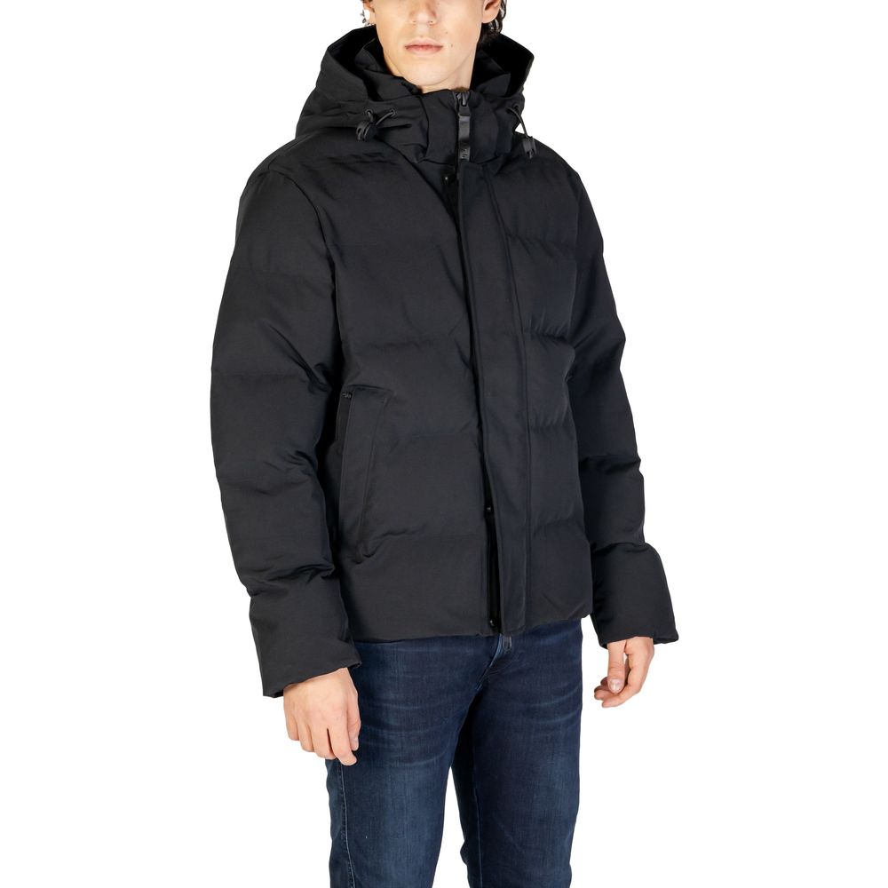 Replay Black Polyamide Jackets & Coat by Replay