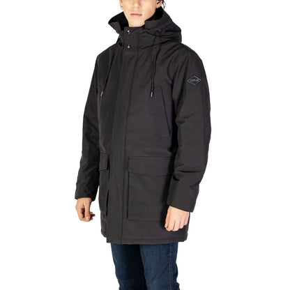 Replay Black Polyamide Parka by Replay