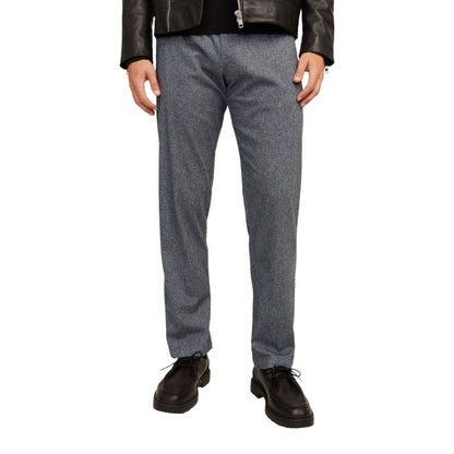 Jack Jones Gray Cotton Pant by Jack Jones