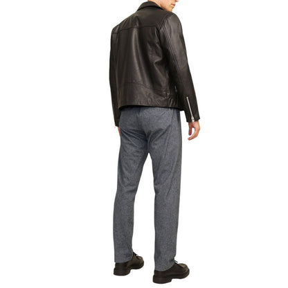 Jack Jones Gray Cotton Pant by Jack Jones