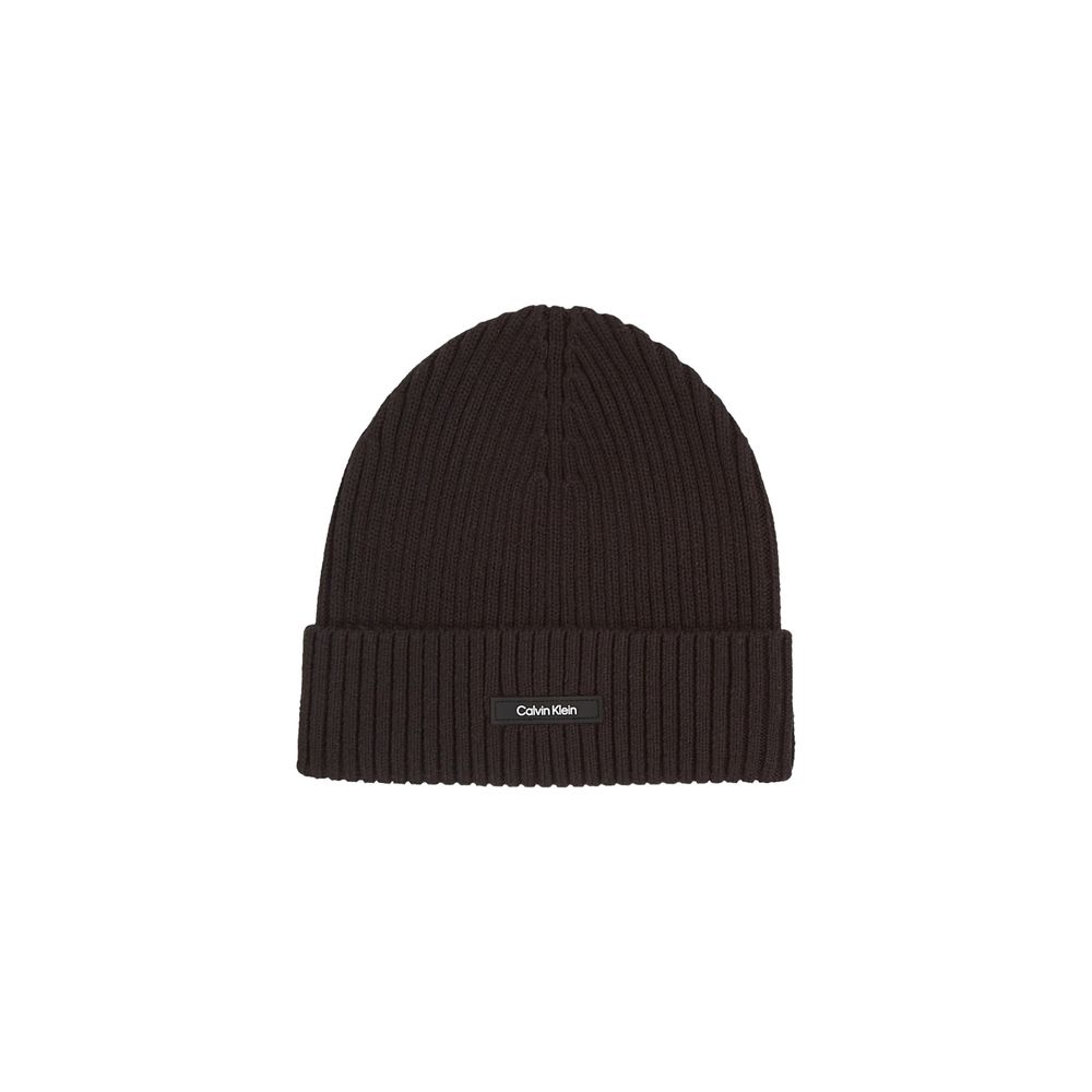 Casquette et chapeau en coton biologique noir Calvin Klein