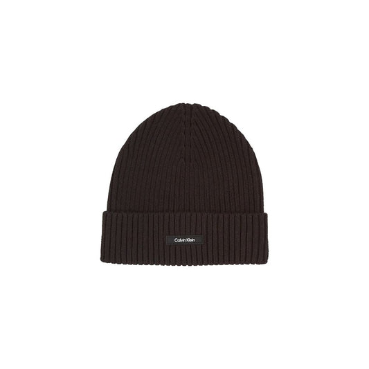 Casquette et chapeau en coton biologique noir Calvin Klein
