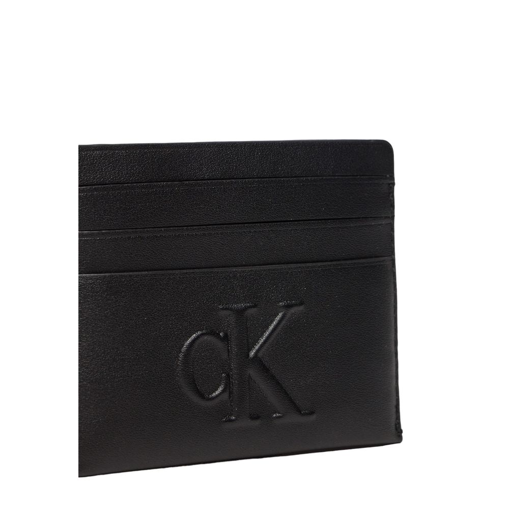 Porte-cartes en polyéthylène noir Calvin Klein Jeans
