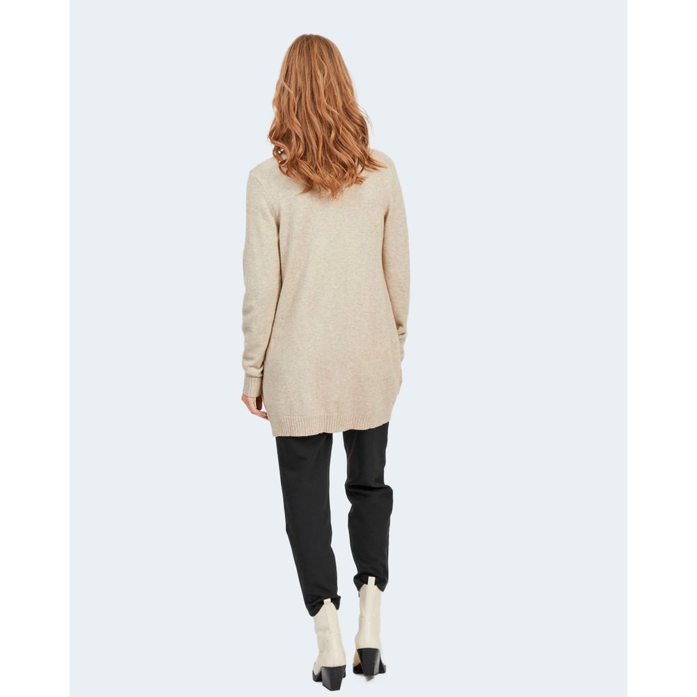 Cardigan en viscose beige Vila Clothes