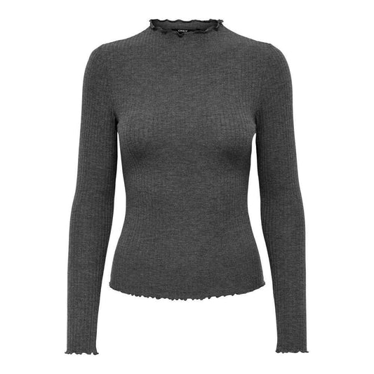 Only Grijze Polyester Coltrui Emma LS High Neck Top