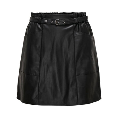 Jupe en polyester noir uniquement