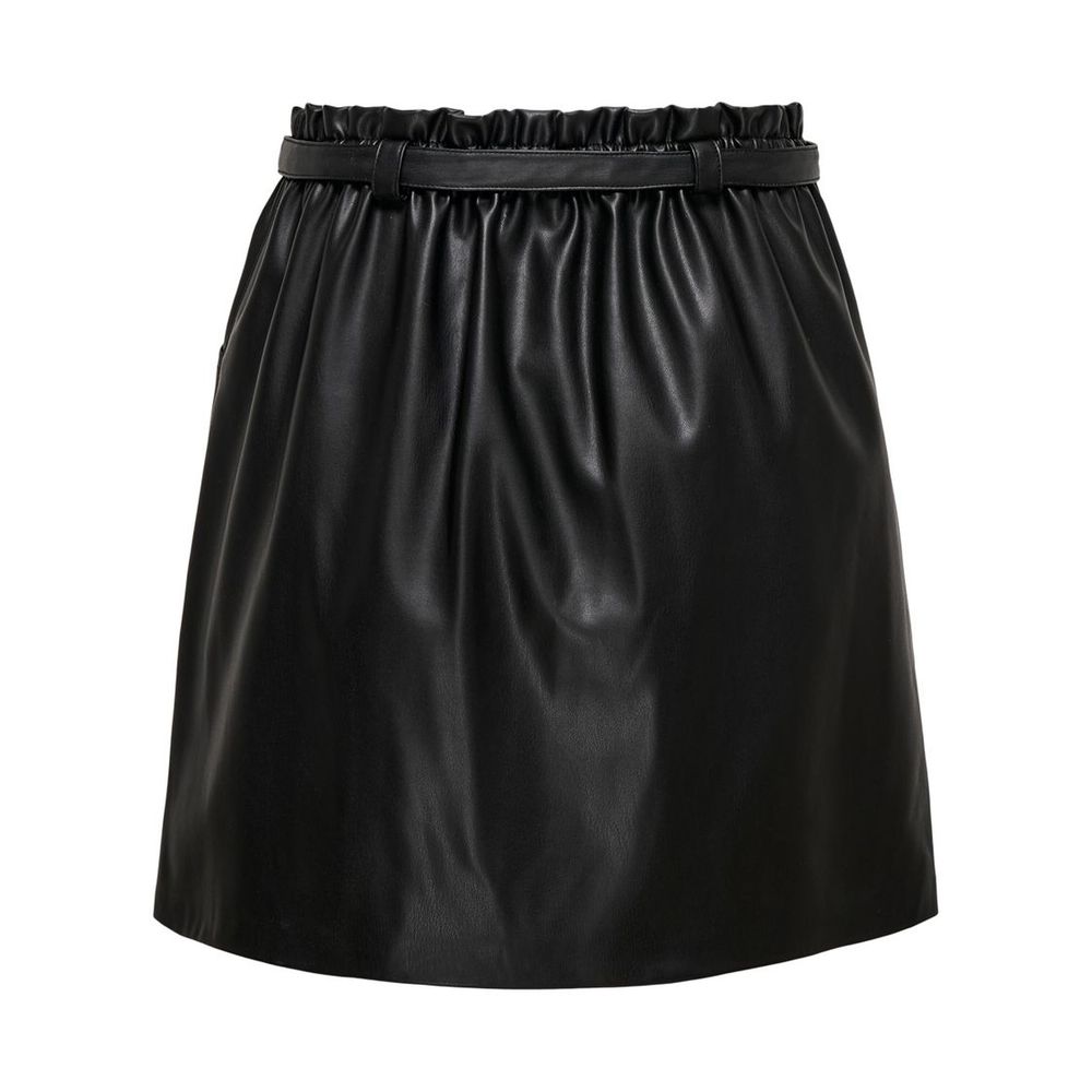 Jupe en polyester noir uniquement