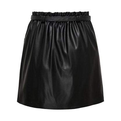 Jupe en polyester noir uniquement
