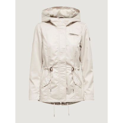 Vestes et manteaux en polyester beige uniquement