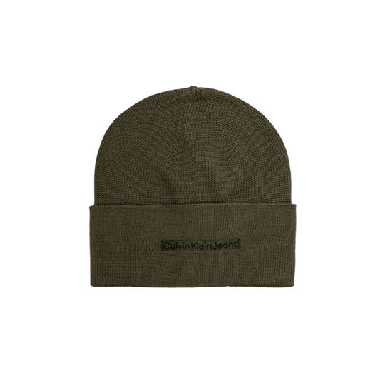 Casquette et chapeau en coton vert Calvin Klein Jeans
