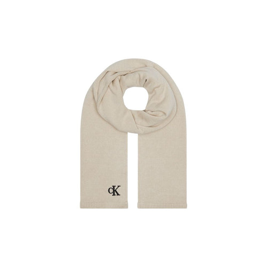 Écharpe en coton beige Calvin Klein