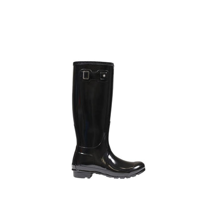Bottines Hunter noires en polyester recyclé