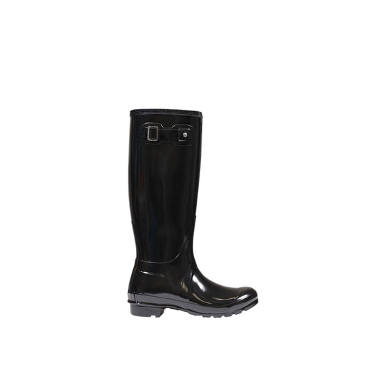 Bottines Hunter noires en polyester recyclé
