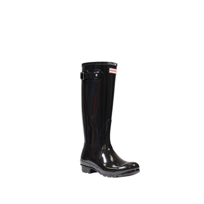 Bottines Hunter noires en polyester recyclé