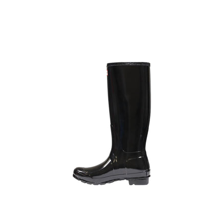 Bottines Hunter noires en polyester recyclé