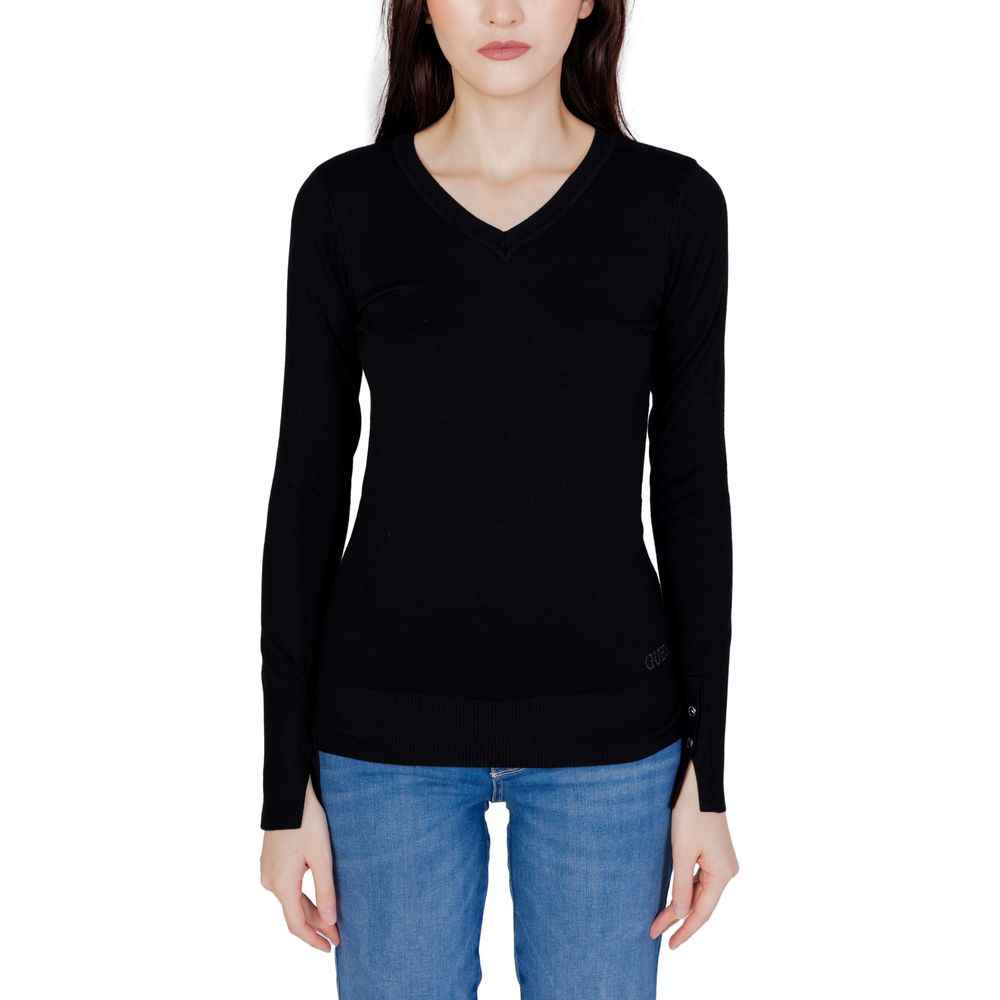Guess Katoenen Sportswear Jersey Zwart Dames Herfst Winter