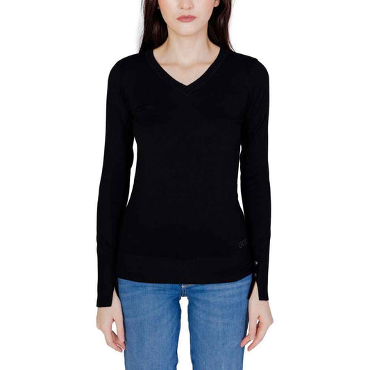Guess Katoenen Sportswear Jersey Zwart Dames Herfst Winter