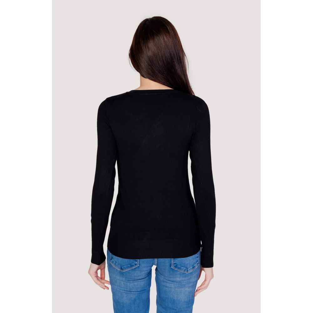 Guess Katoenen Sportswear Jersey Zwart Dames Herfst Winter