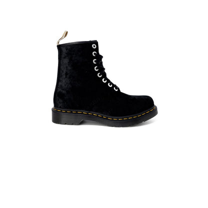 Dr. Martens Black Polyester Boot by Dr. Martens