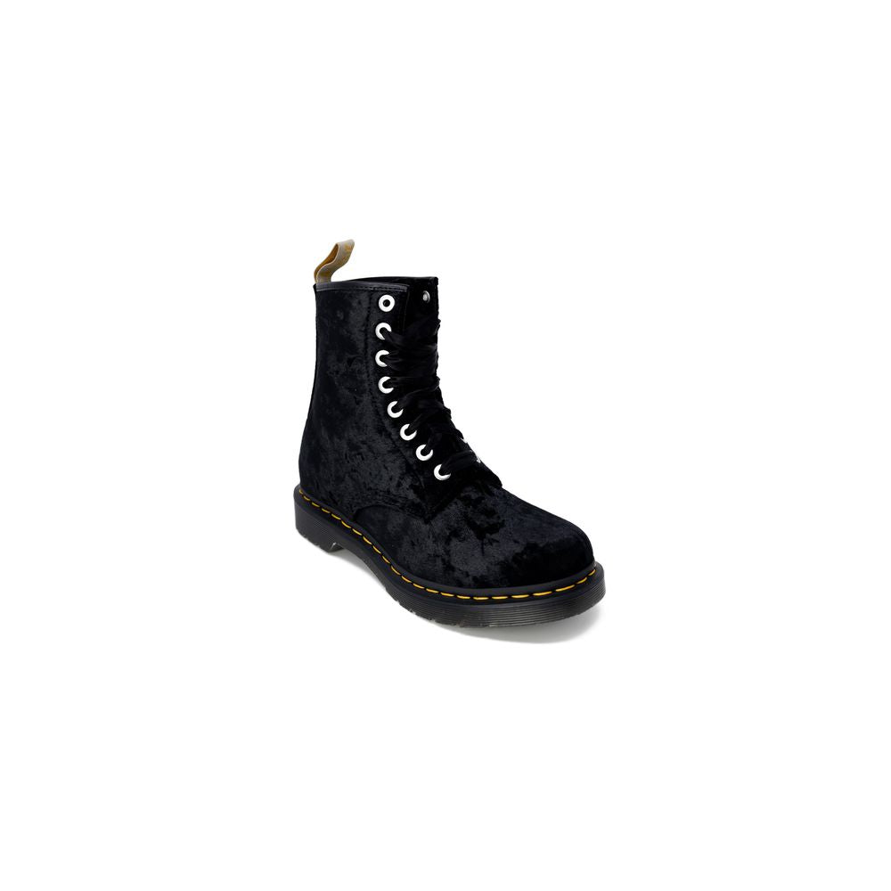 Dr. Martens Black Polyester Boot by Dr. Martens