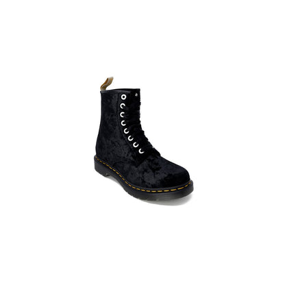 Dr. Martens Black Polyester Boot by Dr. Martens