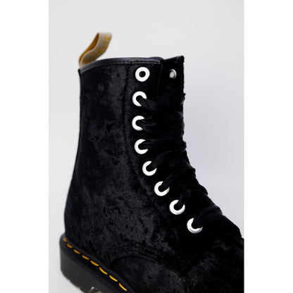 Dr. Martens Black Polyester Boot by Dr. Martens