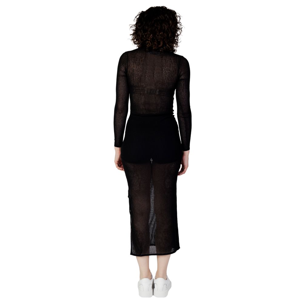 Calvin Klein Jeans Black Marabou Long by Calvin Klein Jeans
