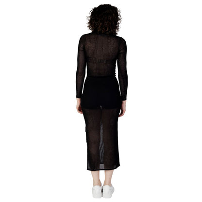 Calvin Klein Jeans Black Marabou Long by Calvin Klein Jeans